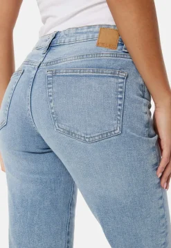 Pieces Pckelly Mid Waist Straight Jeans