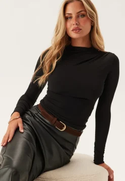 Pieces Pcmadison Ls Draped Top Jrs