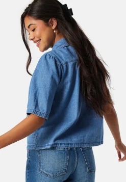 Pieces Pcmag SS Denim Shirt