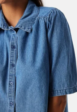 Pieces Pcmag SS Denim Shirt