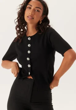 Pieces Pcmarie Ss O-neck Split Knit