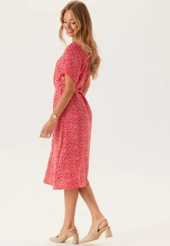 Pieces Pcnya Ss V-neck Midi Dress
