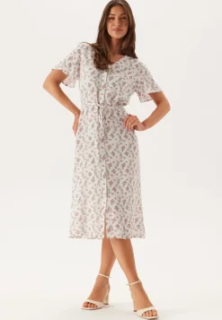 Pieces Pcnya Ss V-neck Midi Dress