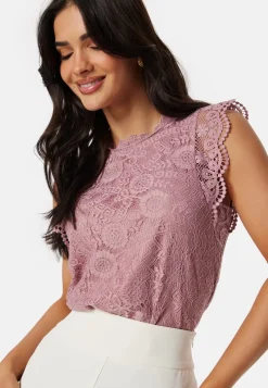 Pieces Pcolline SL Lace Top
