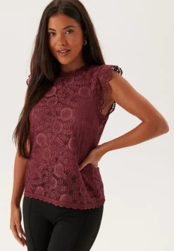 Pieces Pcolline SL Lace Top