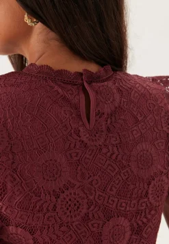 Pieces Pcolline SL Lace Top