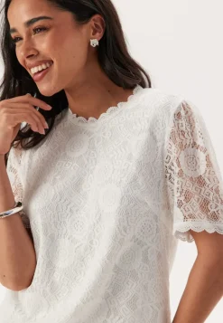 Pieces Pcolline Ss Lace Top
