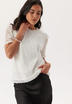 Pieces Pcolline Ss Lace Top