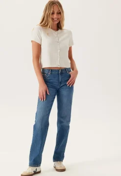 Pieces Pcorina Ss O-neck Knit Cardiga