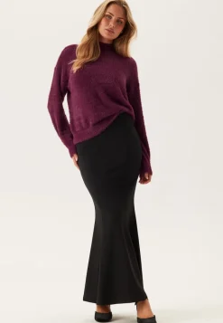 Pieces Pcovy Ls Mock Neck Knit