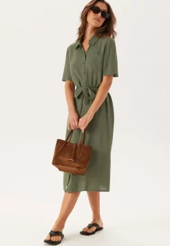Pieces Pcpia 2/4 MIDI SHIRT DRESS