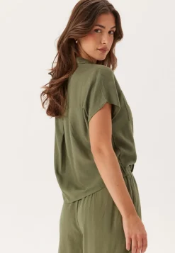 Pieces Pcpia Ss Tie Shirt Wvn Noos