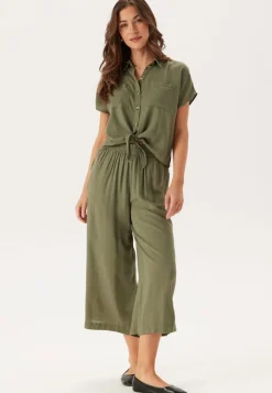 Pieces Pcpia Ss Tie Shirt Wvn Noos