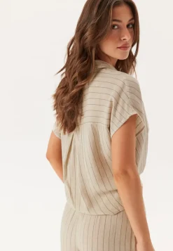 Pieces Pcpia Ss Tie Shirt Wvn Noos