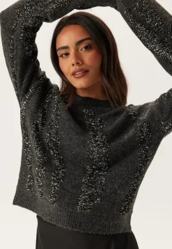 Pieces Pcrada Ls O-neck Sequin Knit