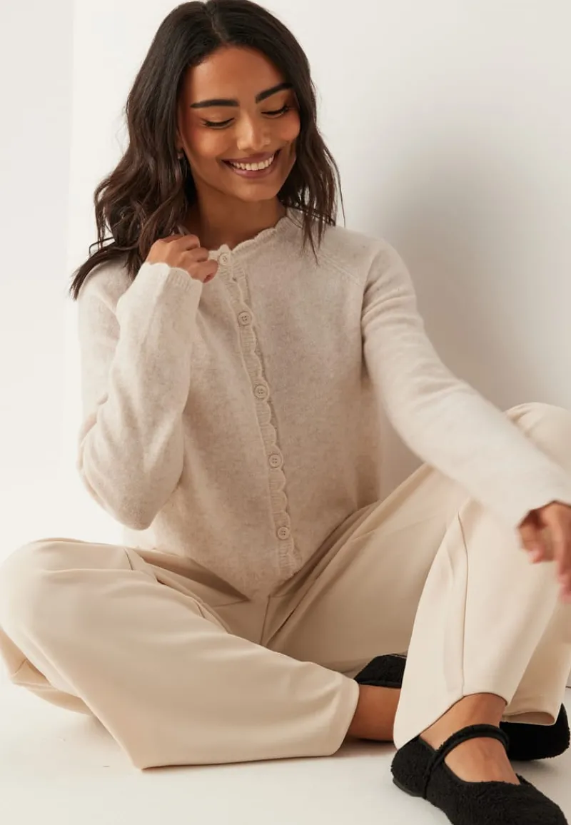 Pieces Pcrath Ls O-neck Knit Cardigan