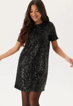 Pieces Pcserena Sequin Ss O-neck Dres