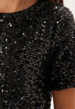 Pieces Pcserena Sequin Ss O-neck Dres