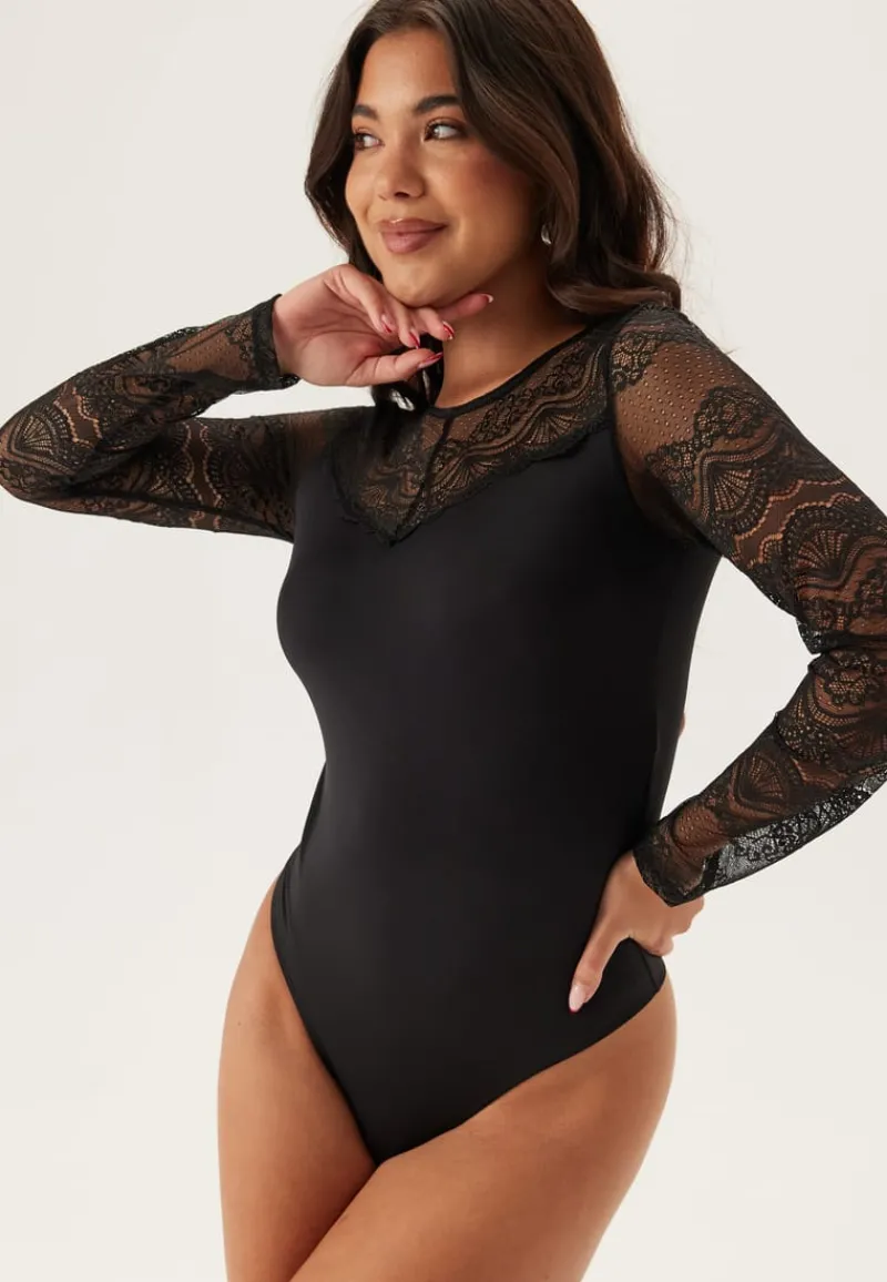 Pieces Pcsinna Ls Bodystocking