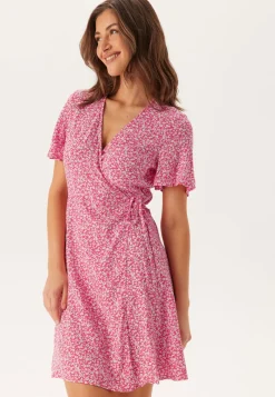 Pieces Pctala New Ss Wrap Dress