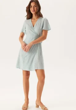 Pieces Pctala New Ss Wrap Dress
