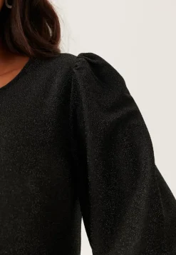 BUBBLEROOM Puff Sleeve Sparkling Dress