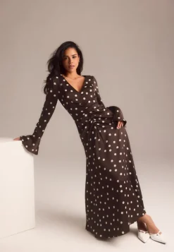 Bubbleroom Occasion Ruched Front Midi Dress