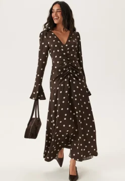 Bubbleroom Occasion Ruched Front Midi Dress