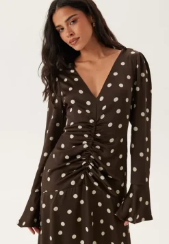 Bubbleroom Occasion Ruched Front Midi Dress