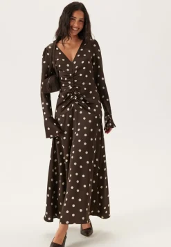 Bubbleroom Occasion Ruched Front Midi Dress