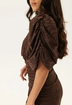 Bubbleroom Occasion Ruched Puff Sleeve Dress