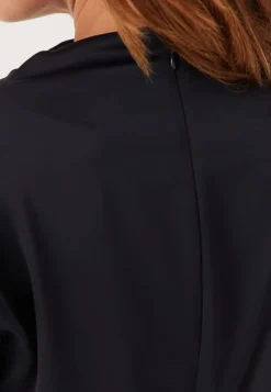 Bubbleroom Occasion Satin High Collar Midi Dress