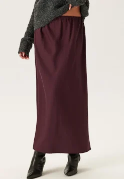 BUBBLEROOM Satin Midaxi Skirt