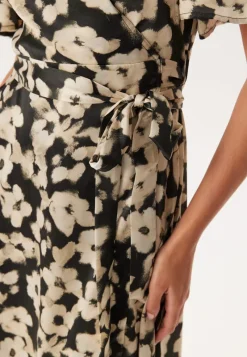 BUBBLEROOM Satin Wrap Dress