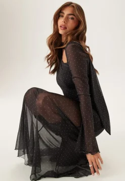 Bubbleroom Occasion Scarf Mesh Ankle Dress
