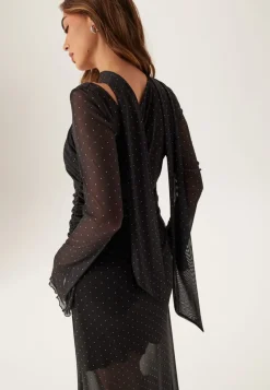 Bubbleroom Occasion Scarf Mesh Ankle Dress