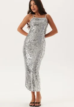 BUBBLEROOM Sequin Strap Dress