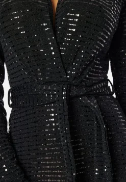 John Zack Sequin Wide Leg Jumpsuit