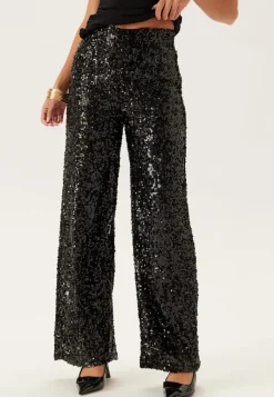 BUBBLEROOM Sequin Wide Trousers