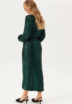 Bubbleroom Occasion Sequin Wrap Gown