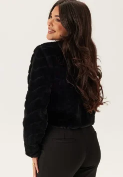 Chiara Forthi Short Party Faux Fur Jacket