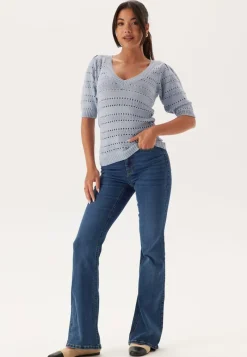 Happy Holly Short Sleeve Knit Sweater