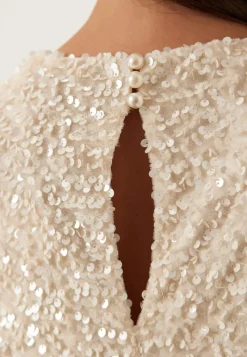 Bubbleroom Occasion Side Slit Sequin Top