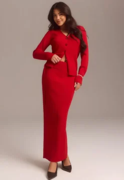 SELECTED Slfcarly Mw Knit Ankle Skirt