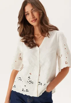 SELECTED Slfdahlia Ss Broderi Shirt