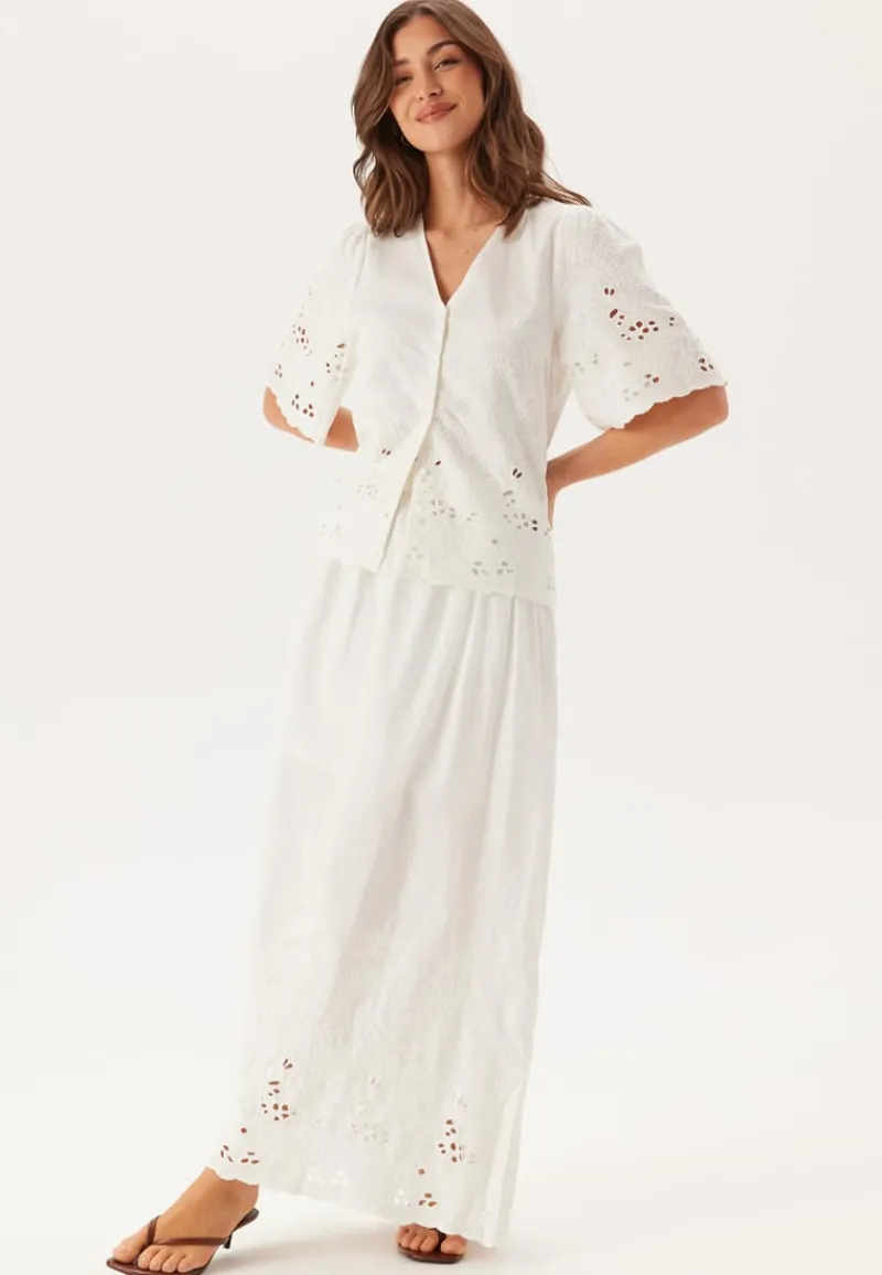 SELECTED Slfdahlia Ss Broderi Shirt