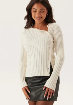 SELECTED Slfhelen Ls Knit Button O-neck