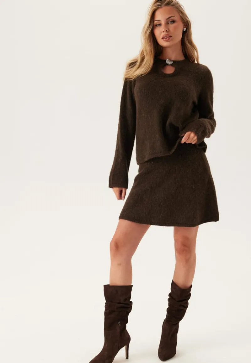 SELECTED Slflulu Brushed Ls Knit Keyhol