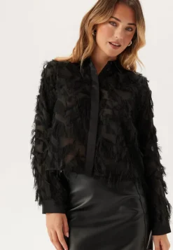 SELECTED Slfmyline Ls Fluffy Cropped Sh