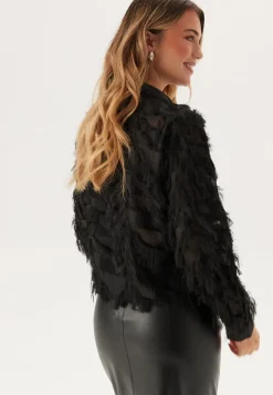 SELECTED Slfmyline Ls Fluffy Cropped Sh